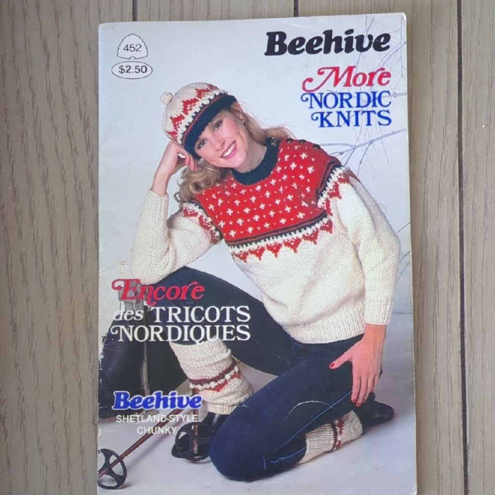 Beehive More Nordic Knits Vintage Knitting Pattern Booklet